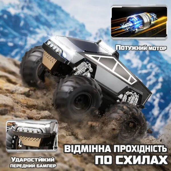 Радіокерована амфібія 4WD Waterproof Stunt Car для їзди по воді та суші