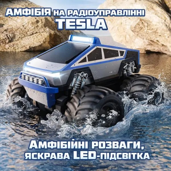 Радіокерована амфібія 4WD Waterproof Stunt Car для їзди по воді та суші