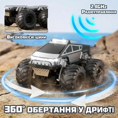 Радіокерована амфібія 4WD Waterproof Stunt Car для їзди по воді та суші