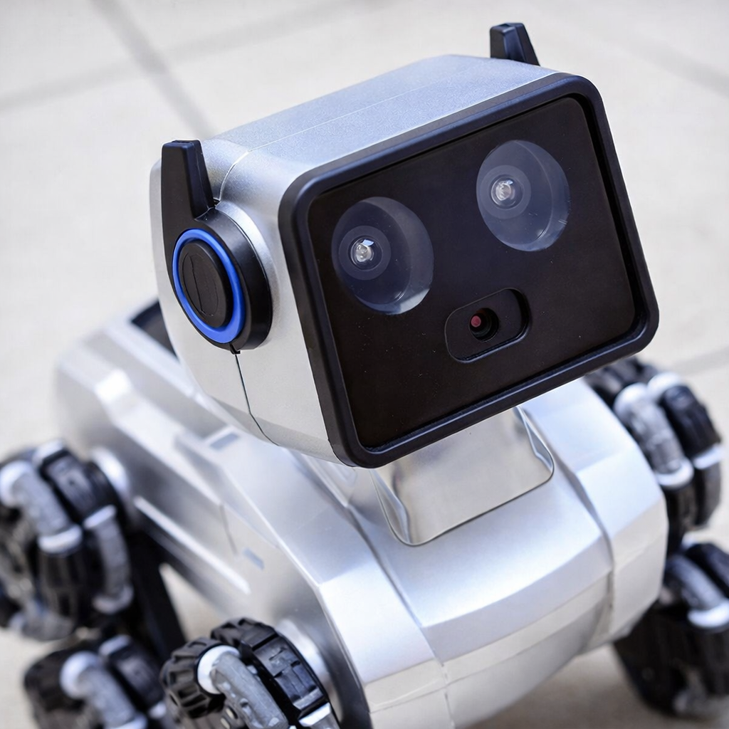 Робот-собака Stunt Robot Dog H29-1 на радіокеруванні з LED-підсвіткою та 8 колесами Mecanum