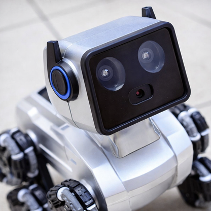 Робот-собака Stunt Robot Dog H29-1 на радіокеруванні з LED-підсвіткою та 8 колесами Mecanum