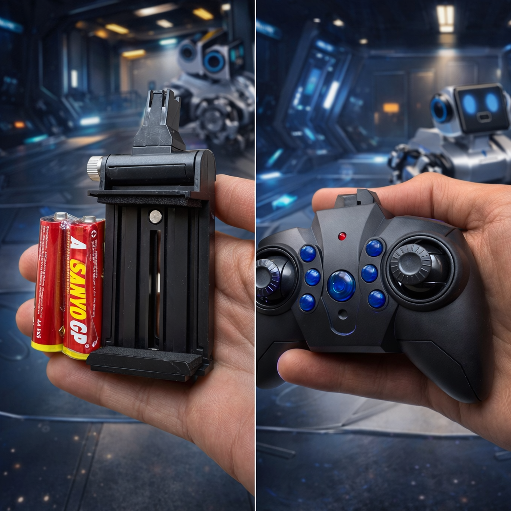 Робот-собака Stunt Robot Dog H29-1 на радіокеруванні з LED-підсвіткою та 8 колесами Mecanum